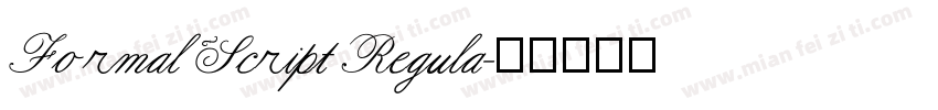 Formal Script Regula字体转换